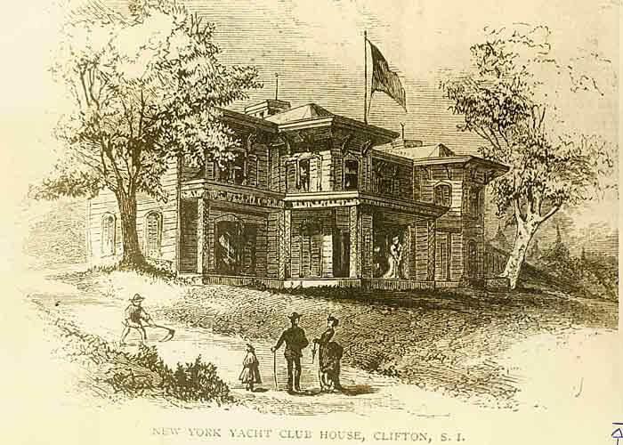 The first Staten Island Clubhouse; the NYYC moved there in 1868